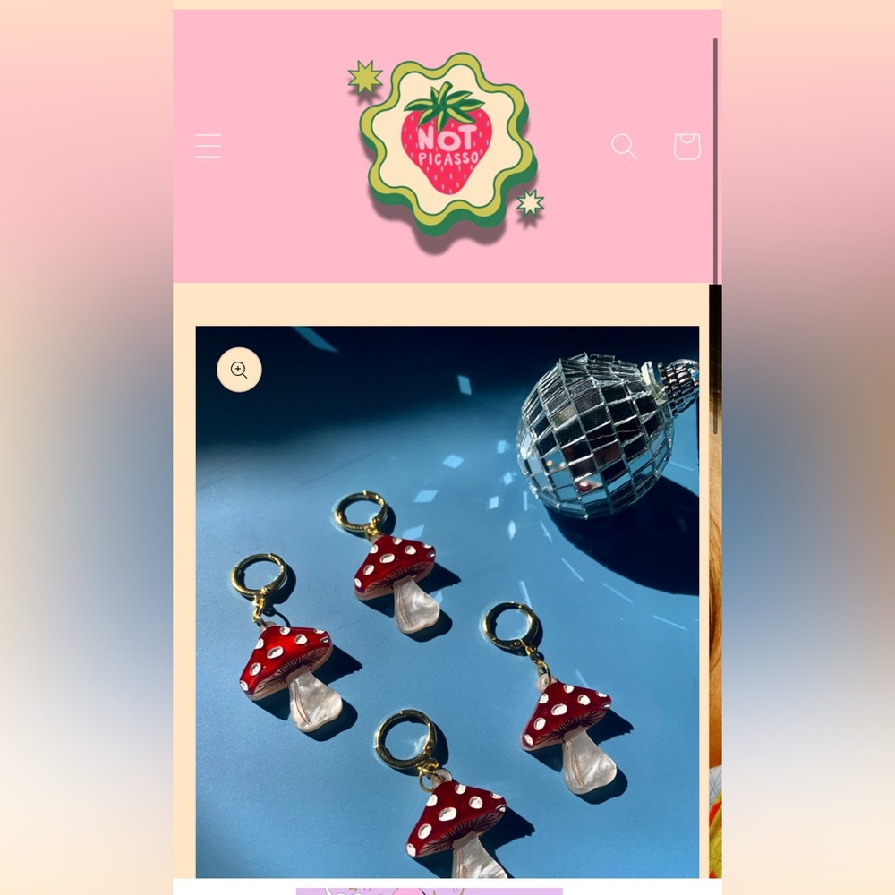 Mushroom Earrings